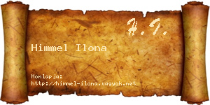 Himmel Ilona névjegykártya